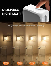 Compact LED night lights for bedroom